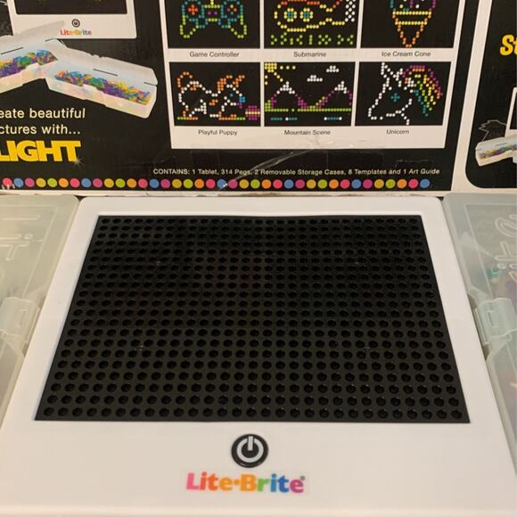 Lite-Brite Magic Screen Light Bright Bonus Set - Picture 4 of 8